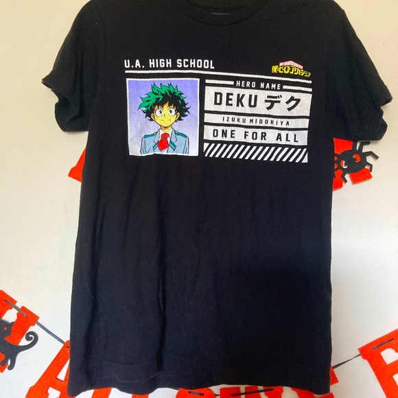 Hot Topic Shirts Hot Topic My Hero Academia Deku School Id Black